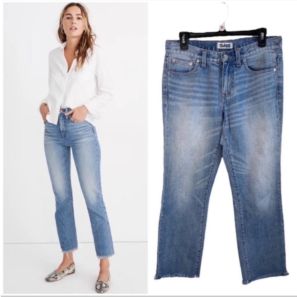 MADEWELL Boyjean Raw Hem Jeans size 27